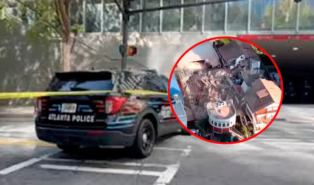 La policía de Atlanta ha confirmado la identidad del hombre que se atrincheró en el hotel Four Seasons, dejando a un oficial herido. Foto: composición LR/AFP. La policía de Atlanta ha confirmado la identidad del hombre que se atrincheró en el hotel Four Seasons, dejando a un oficial herido. Foto: composición LR/AFP.