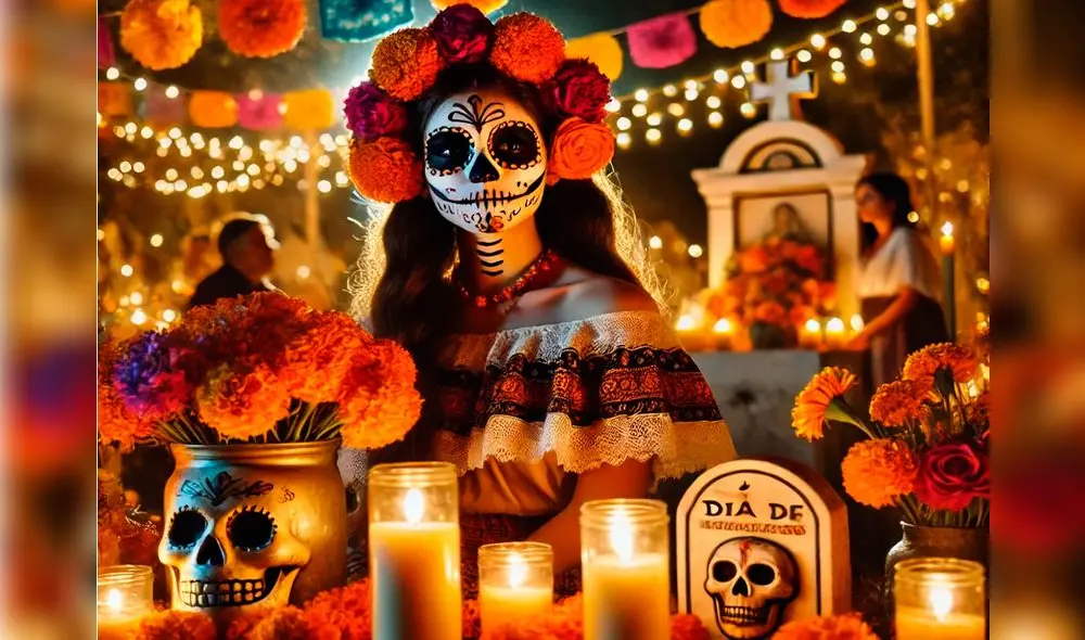 Mira las 50 frases para compartir por el Día de todos los Santos 2024. Foto: Composición LR/IA.