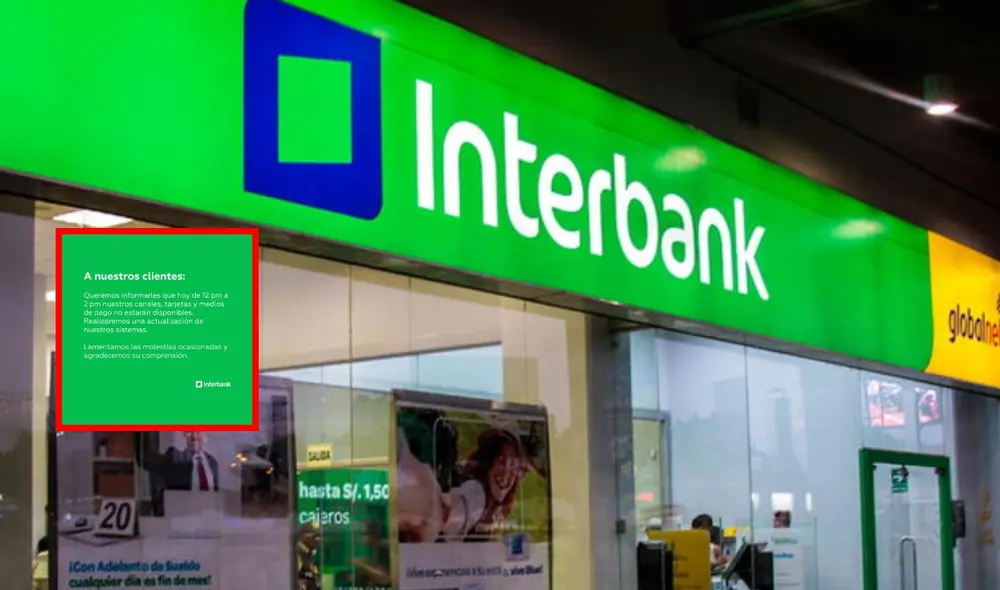 Interbank, banca financiera, emite un comunicado en su plataforma oficial. Foto: Composición LR/Difusión Interbank, banca financiera, emite un comunicado en su plataforma oficial. Foto: Composición LR/Difusión