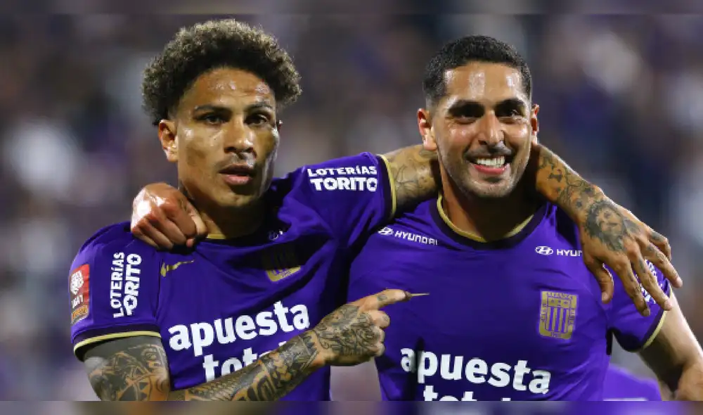 Paolo Guerrero y Pablo Sabbag