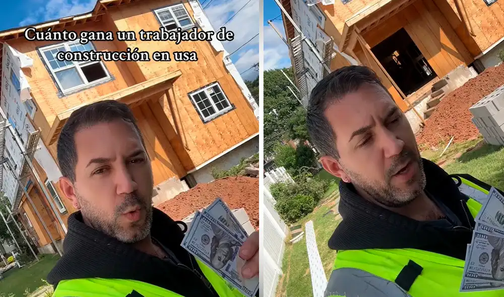 Un usuario latino que reside en Estados Unidos se volvió viral en TikTok al relatar el salario de un trabajador en construcción. Foto: composición LR/TikTok Un usuario latino que reside en Estados Unidos se volvió viral en TikTok al relatar el salario de un trabajador en construcción. Foto: composición LR/TikTok