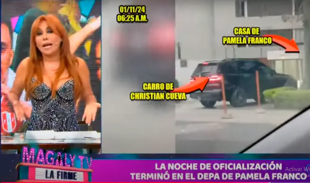 Magaly Medina filtró imágenes de Cueva y Franco que no se vio en las redes sociales. Foto: ATV. Magaly Medina filtró imágenes de Cueva y Franco que no se vio en las redes sociales. Foto: ATV.