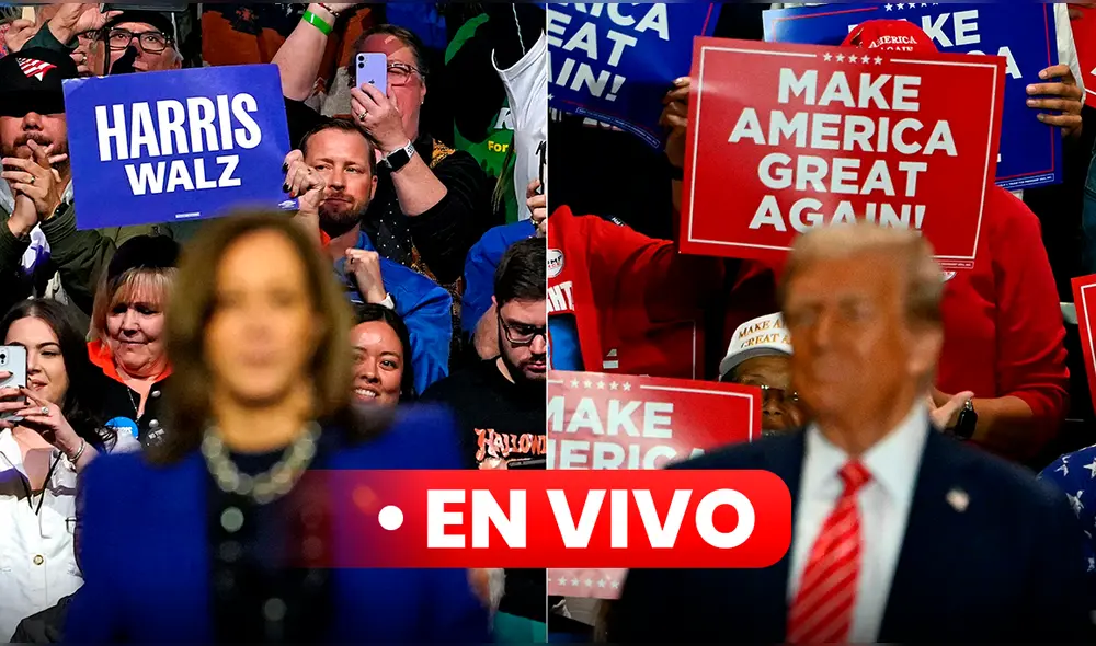 Las encuestas de FiveThirtyEight indican que Harris lidera por 1.3 puntos en promedio nacional, destacándose en estados clave. Foto: AFP