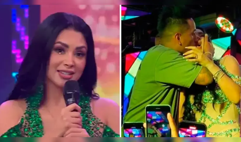 Luego de un inesperado beso con Christian Cueva en una discoteca, Pamela Franco ofreció sus primeras declaraciones. Foto: Composición LR/América/TikTok