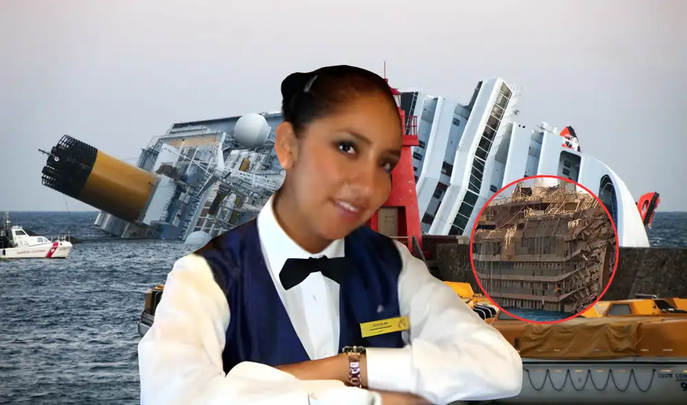 Erika Soria ayudó a cientos de personas en el naufragio de la Costa Concordia. Foto: composición LR