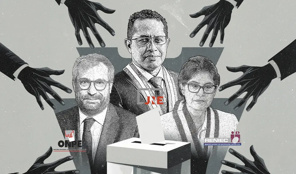 MANIOBRA. El Congreso manda las reglas electorales de la próxima elección, incluidas las normas sobre el JNE, ONPE y Reniec. Composición: Ricardo Cervera / LR MANIOBRA. El Congreso manda las reglas electorales de la próxima elección, incluidas las normas sobre el JNE, ONPE y Reniec. Composición: Ricardo Cervera / LR