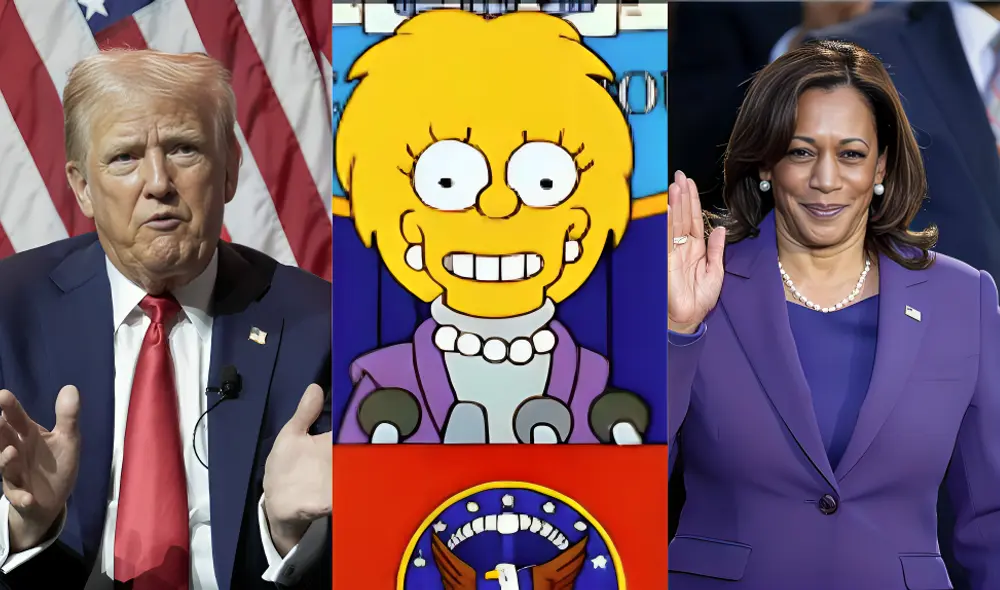 Los Simpson predijeron el resultado de las elecciones en Estados Unidos 2024 entre Trump y Kamala. Foto: composición LR