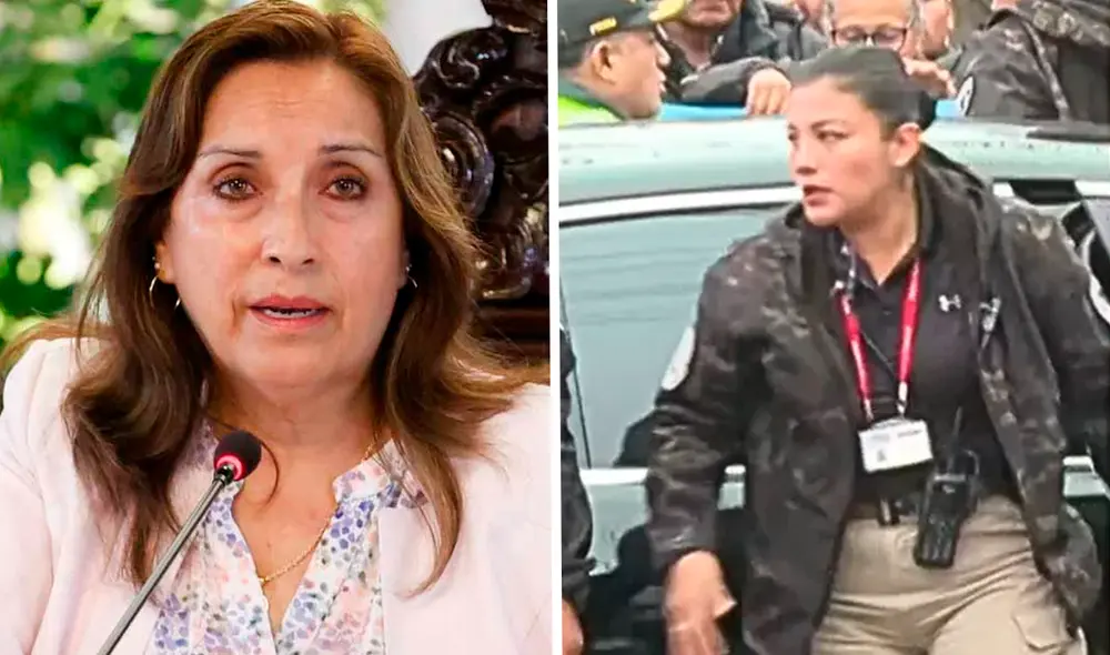 Milagros Kelly Vargas Castro estuvo como copiloto en el Cofre presidencial cuando Dina Boluarte fue al sur de Lima. Foto: composición LR