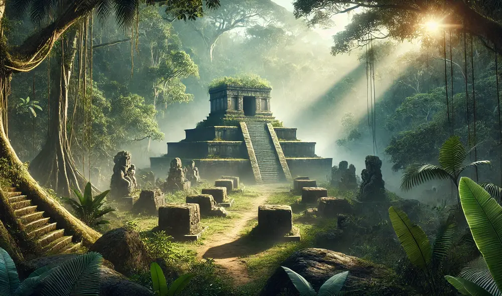 Este hallazgo revela aspectos desconocidos de la historia precolonial en el Amazonas y destaca la importancia de proteger los restos arqueológicos. Foto: IA ChatGPT