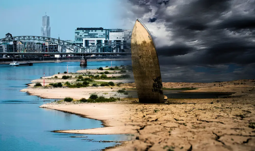 Sequía histórica en Nueva York tras 150 años. Foto: composición LR/UNIVISIÓN