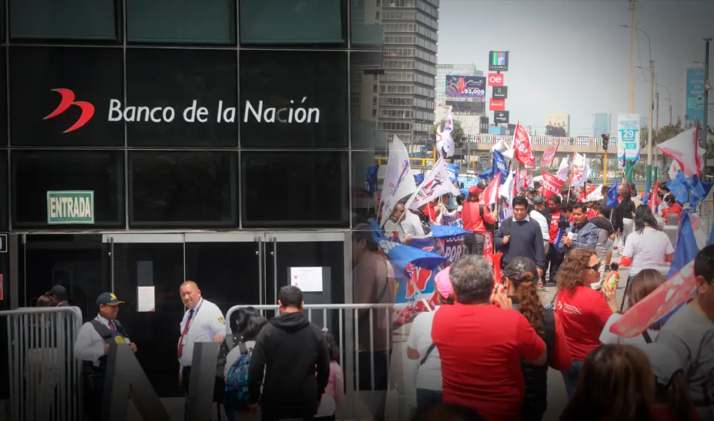 Trabajadores están en contra del uso de fondos del banco en compras del Gobierno. Foto: Carlos Félix
