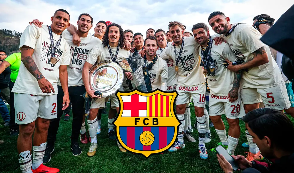 Universitario es bicampeón en sus 100 años como lo fue Barcelona. Foto: composicón LR/Universitario/X Universitario es bicampeón en sus 100 años como lo fue Barcelona. Foto: composicón LR/Universitario/X