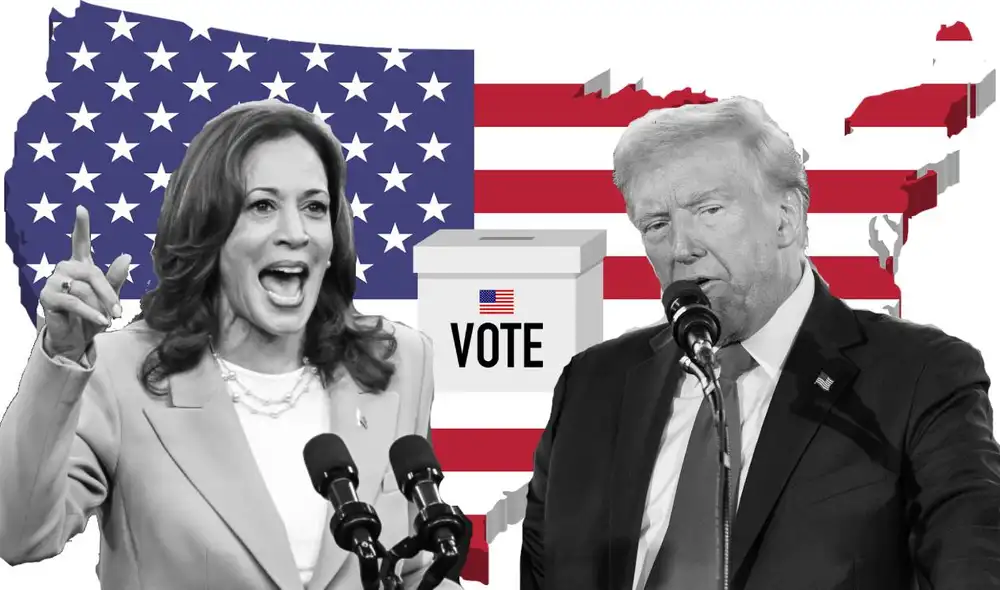 Donald Trump y Kamala Harris enfocan sus esfuerzos y recursos financieros en estos estados. Foto: composición LR/ AFP
