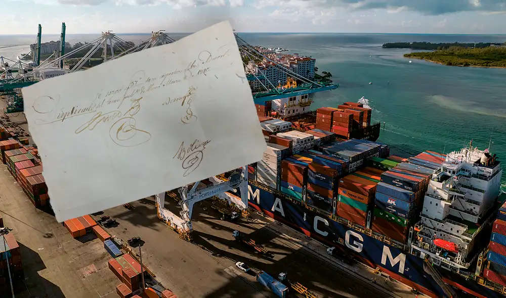 Esta es la carta que iba a ser enviada como contrabando a Miami Beach, Estados Unidos. Foto: composición LR/Marco Trade Revista Esta es la carta que iba a ser enviada como contrabando a Miami Beach, Estados Unidos. Foto: composición LR/Marco Trade Revista