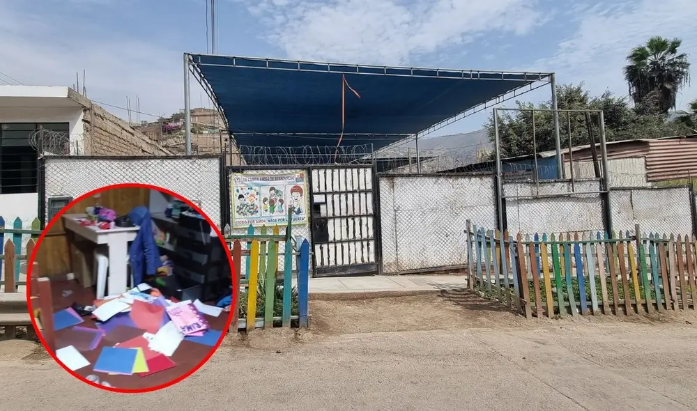 La inseguridad en San Juan de Lurigancho continúa en aumento, afectando a la institución educativa inicial Casita Amiga de Ruricancho, que ha sido robada por cuarta vez. Foto: Kevinn García/LR