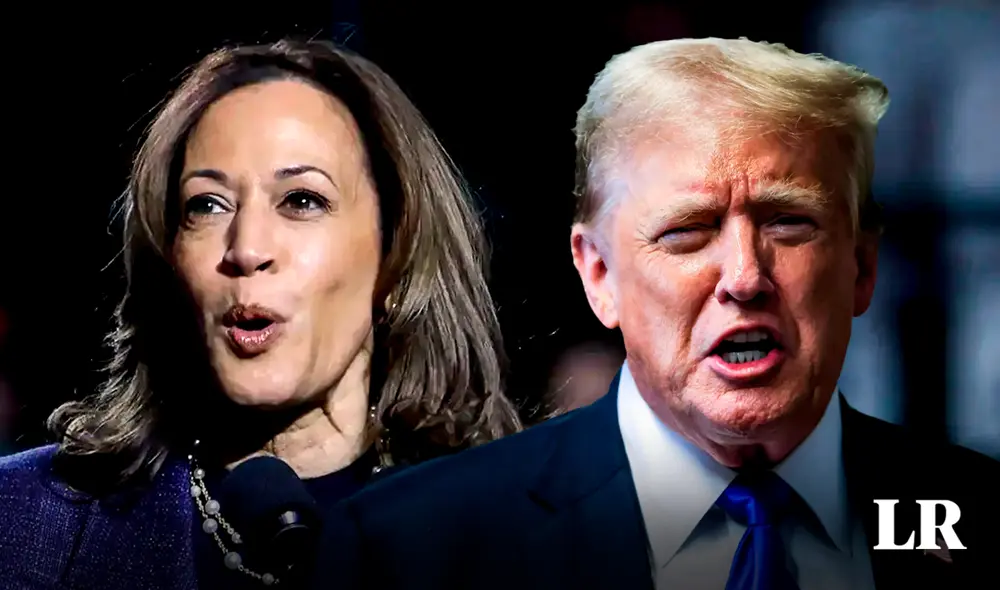 Donald Trump y Kamala Harris disputan, voto a voto, las elecciones de Estados Unidos | Composición Jazmine Ceras /Foto: La República/ AFP