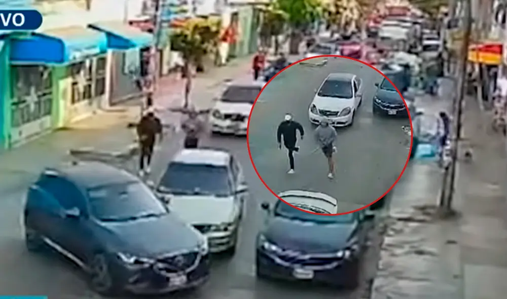 Mujer huyó de intento de robo por parte de marcas en pleno estado de emergencia en el distrito/Composición LR/Foto: Buenos Días Perú Mujer huyó de intento de robo por parte de marcas en pleno estado de emergencia en el distrito/Composición LR/Foto: Buenos Días Perú