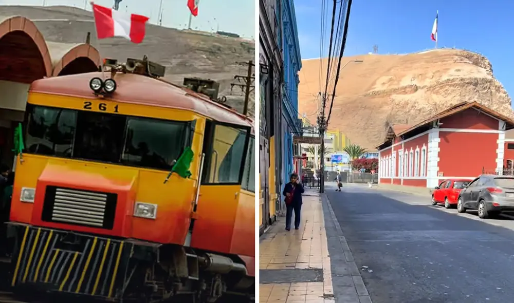 Tacna es la única región con servicio internacional ferroviario del Perú. Foto: composición LR/ @sahul.87/ TikTok