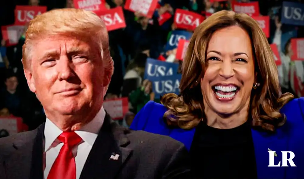 Donald Trump emitió su voto el martes 5 de noviembre. Foto: composición LR/ AFP