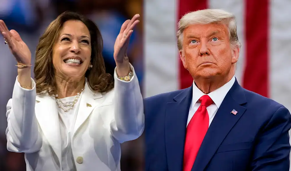 Kamala Harris y Donald Trump compiten en una intensa contienda electoral en EE. UU., con resultados ajustados en estados clave como Michigan y Pensilvania, reflejando la polarización del electorado. Foto: Northeastern Global News / Semana Kamala Harris y Donald Trump compiten en una intensa contienda electoral en EE. UU., con resultados ajustados en estados clave como Michigan y Pensilvania, reflejando la polarización del electorado. Foto: Northeastern Global News / Semana
