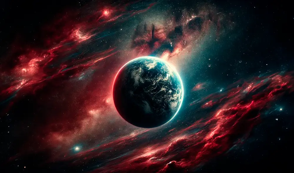 K2-18b, un planeta ubicado a 124 años luz de la Tierra. Foto: IA K2-18b, un planeta ubicado a 124 años luz de la Tierra. Foto: IA