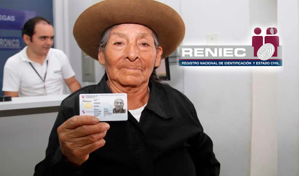 Reniec brinda este beneficio en el DNI de los adultos mayores en Perú 2024. Foto: Composición LR/Andina.