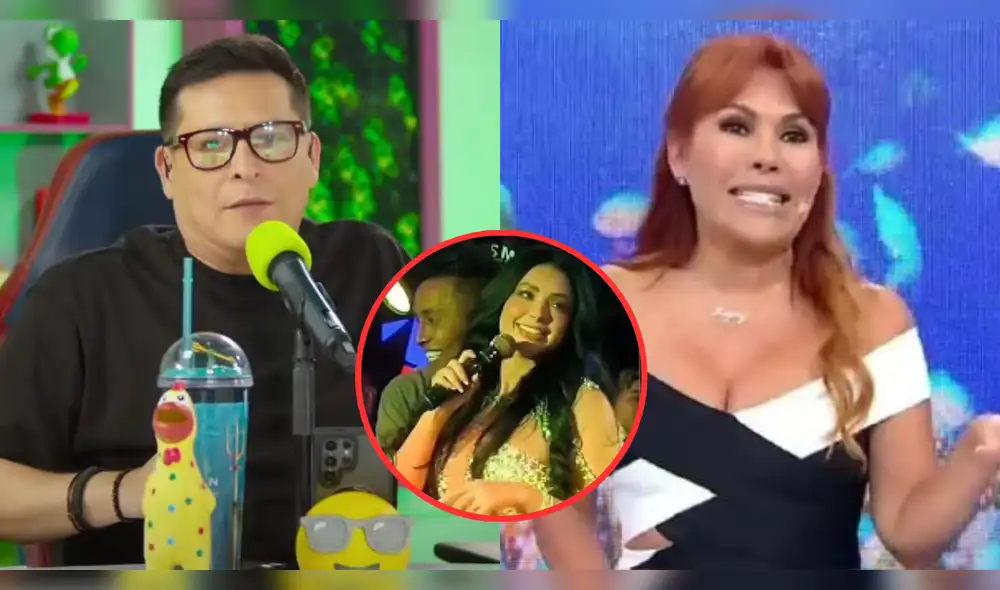 Carloncho respondió a las críticas de Magaly Medina, quien lo tildó de 'alcahuete'. Foto: Composición LR/YouTube/ATV/TikTok
