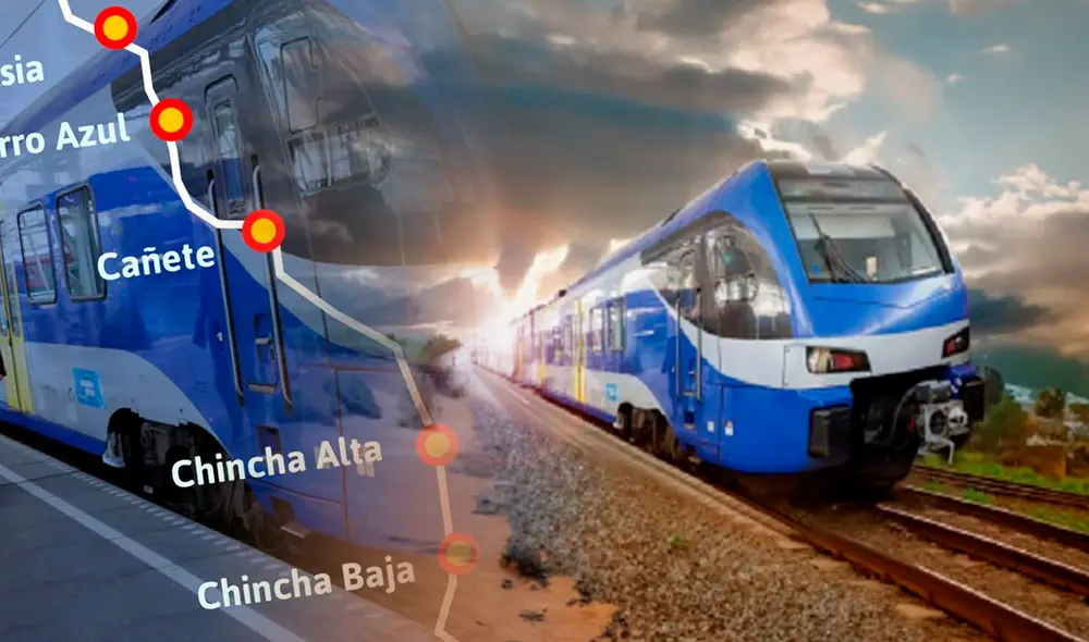 El nuevo ferrocarril tendrá una ruta directa hacia el aeropuerto de Pisco. Foto: composición LR/MTC