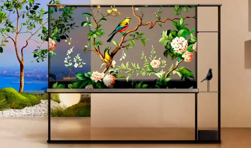 Así luce el televisor transparente de LG que fue elegido por Time. Foto: LG