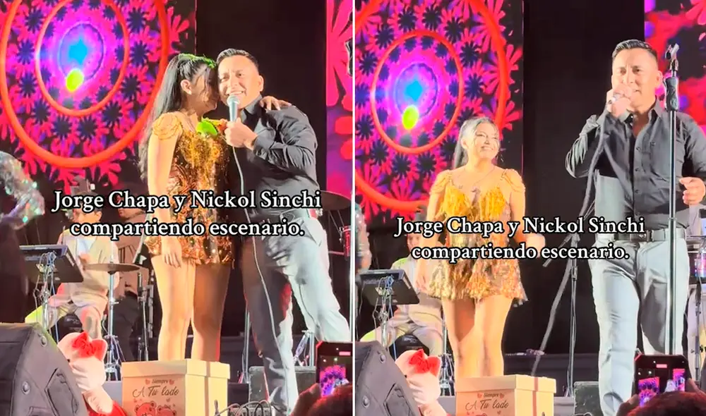 Jorge Chapa y Nickol Sinchi se conocieron en Corazón Serrano. Fotos: captura/Tiktok