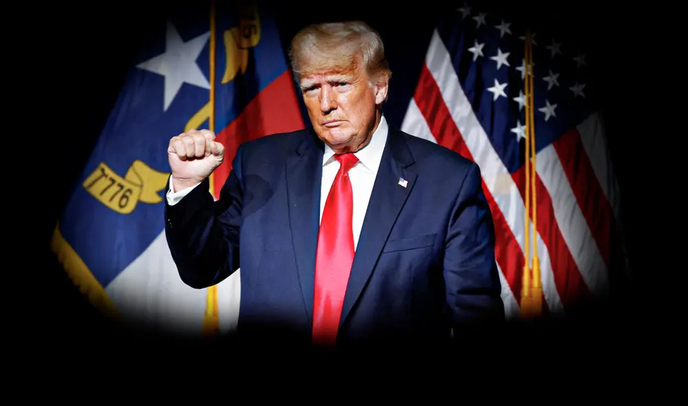 Donald Trump en su último mandato como presidente de los Estados Unidos | Composición: Jazmine Ceras