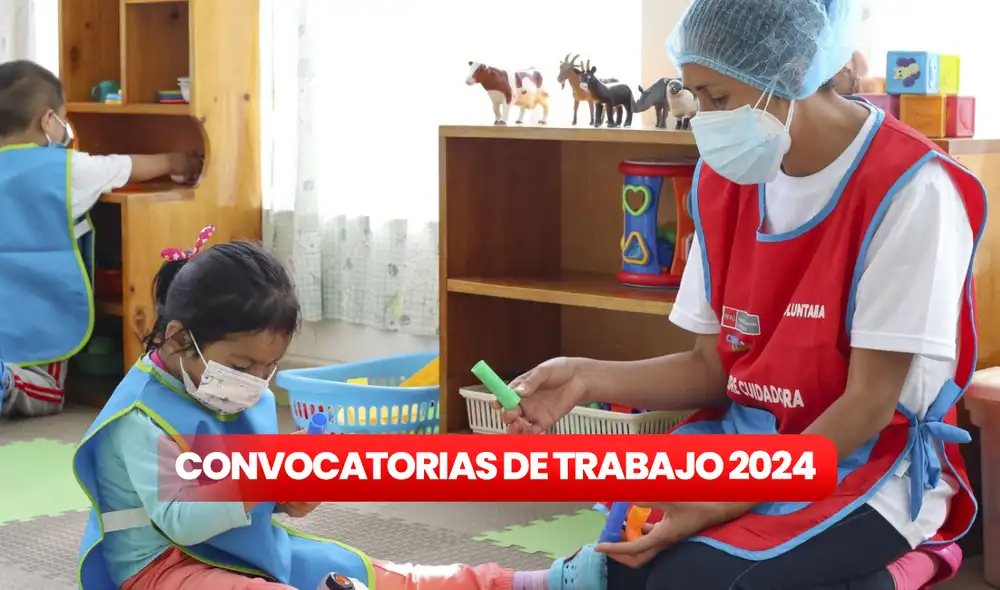 Nueva convocatoria de trabajo de Cuna Más para técnicos de 14 regiones. Foto: composición LR/Andina