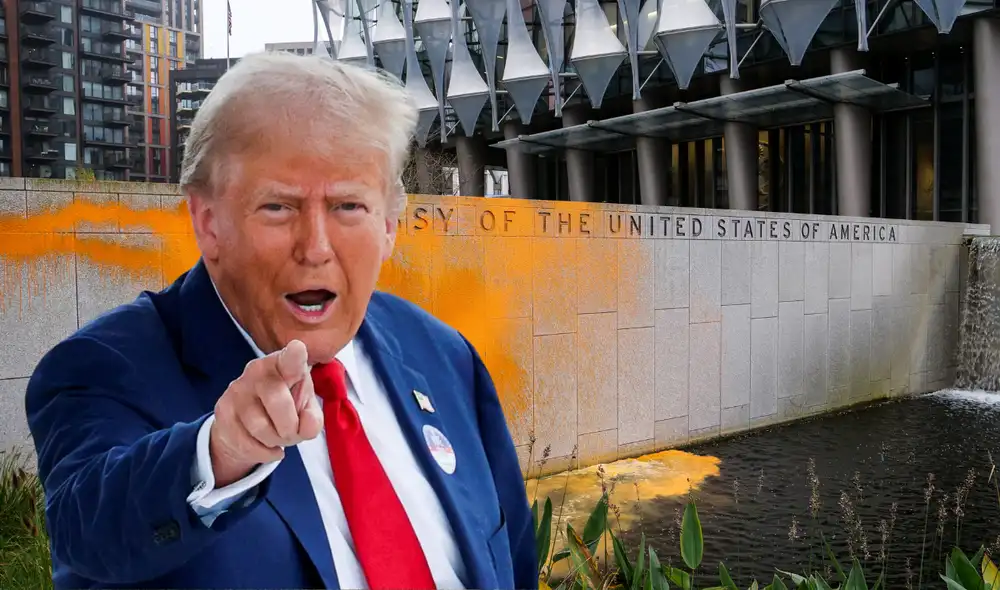 Just Stop Oil señaló que el mandato de Donald Trump pone en peligro la vida de la gente común. Foto: composición LR/AFP Just Stop Oil señaló que el mandato de Donald Trump pone en peligro la vida de la gente común. Foto: composición LR/AFP