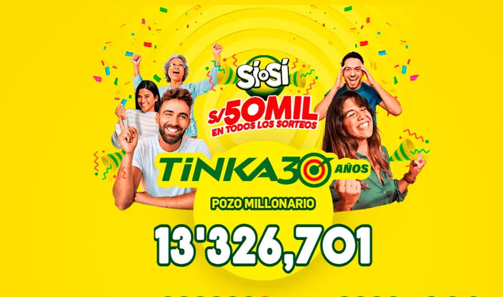 Revisa los resultados de La Tinka del miércoles 6 de noviembre. Foto: La Tinka Revisa los resultados de La Tinka del miércoles 6 de noviembre. Foto: La Tinka