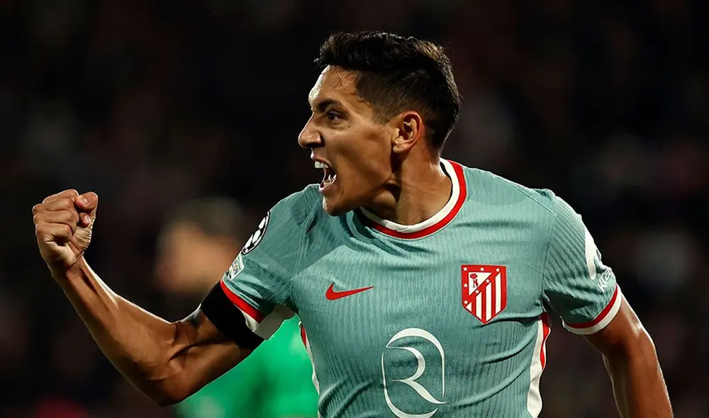 Nahuel Molina convirtió en la victoria del Atlético Madrid sobre PSG en el Parque de los Príncipes. Foto: Atlético Madrid Nahuel Molina convirtió en la victoria del Atlético Madrid sobre PSG en el Parque de los Príncipes. Foto: Atlético Madrid