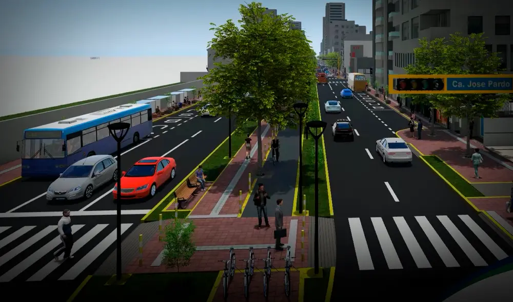 Municipalidad de Miraflores anunció que las obras contemplan el mejoramiento de toda la vía. Foto: Google Maps/Municipalidad de Miraflores