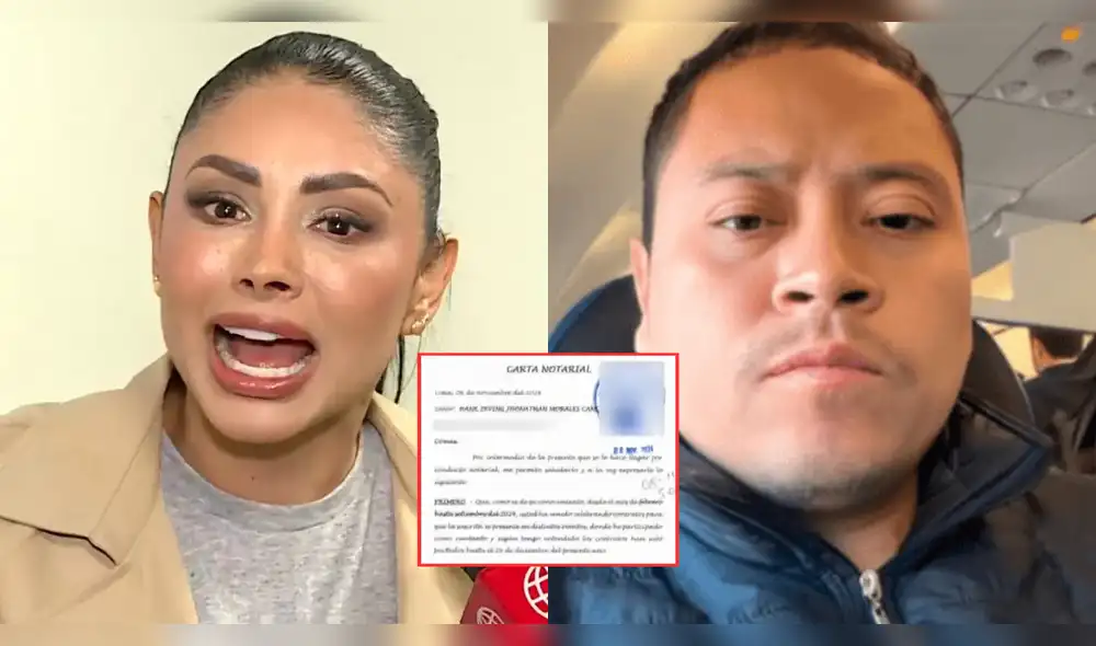 Pamela Franco exige una liquidación detallada a su exmanager, Irving Morales, sobre la supuesta deuda de S/50.000. Foto: Composición LR/ATV/América