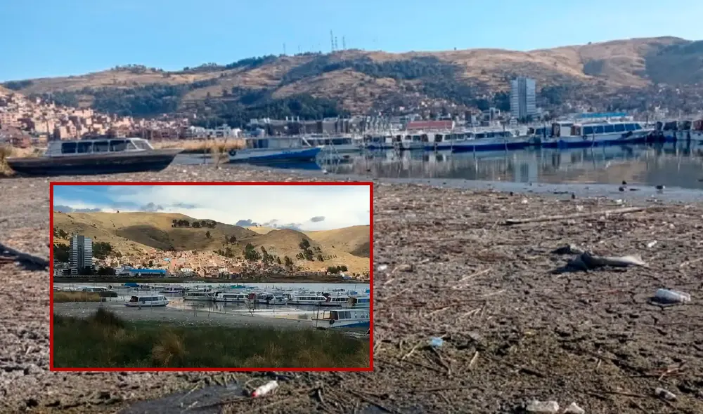 Ante la falta de dragado, los lancheros manifestaron el alto riesgo en el que se encuentran sus embarcaciones/Composición LR/Foto: Andina