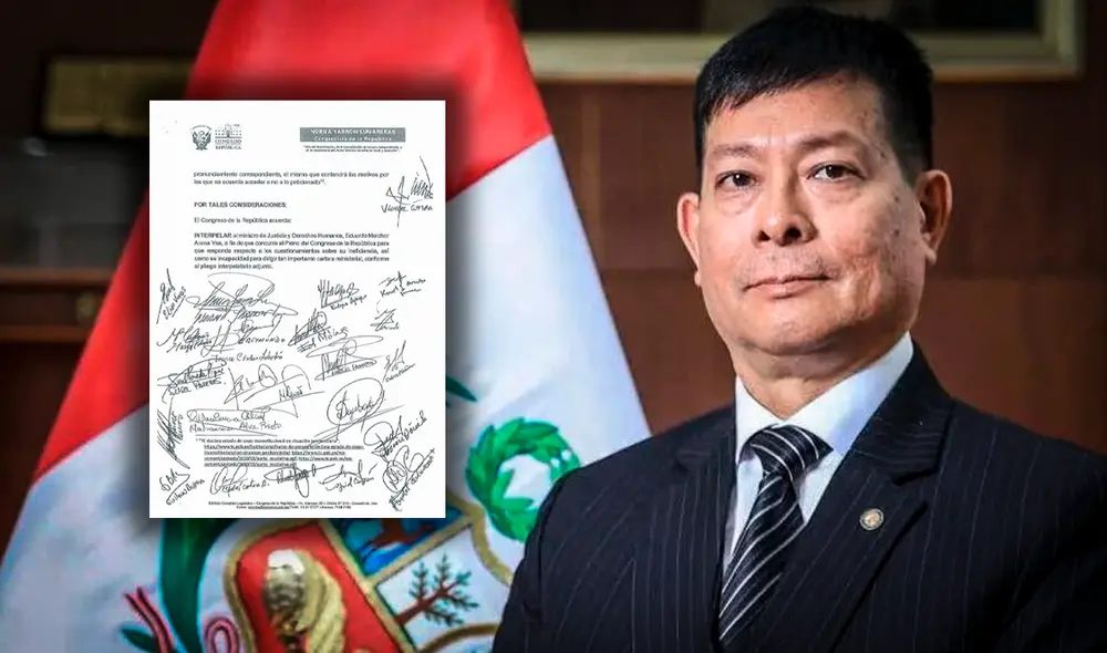 Ministro de Justicia será interpelado y responderá 9 preguntas ante el Congreso. Foto: composición LR