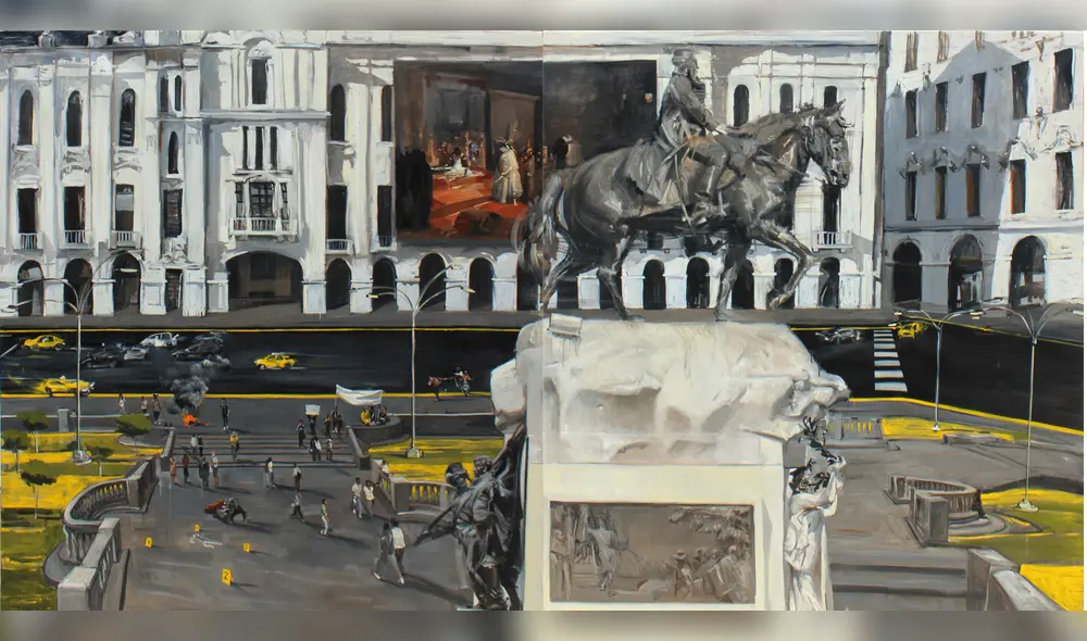 "La gran plaza" (Díptico). "La gran plaza" (Díptico).