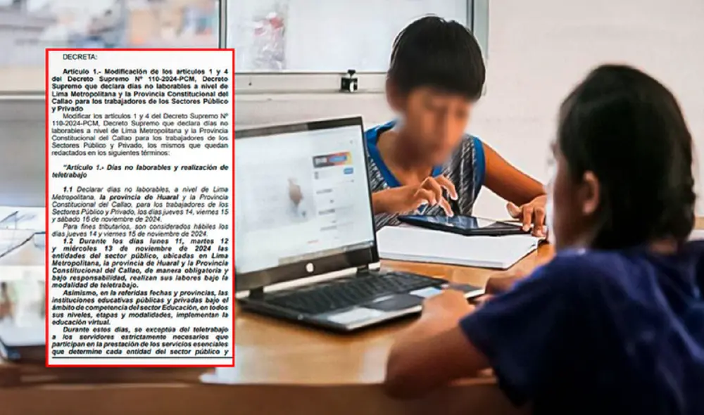 Suspenden clases presenciales por cumbre de APEC. Foto: La República Suspenden clases presenciales por cumbre de APEC. Foto: La República