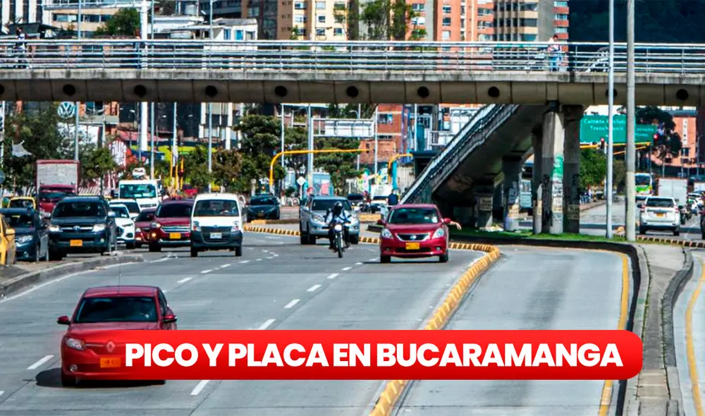 El Pico y Placa en Bucaramanga se aplica de lunes a sábado, con horarios diferenciados. De lunes a viernes, la restricción es de 6:00 a.m. a 8:00 p.m. Foto: composición LR