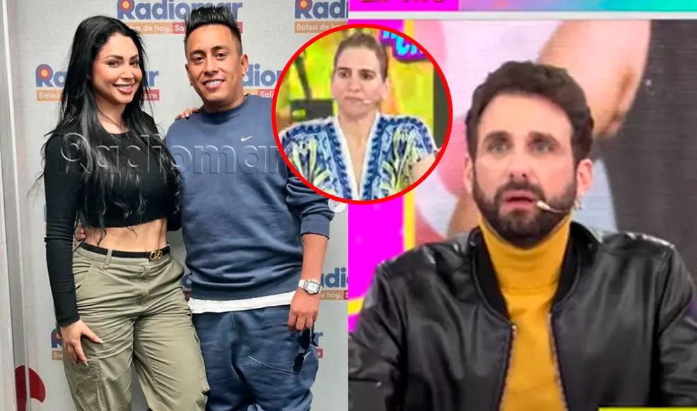 Rodrigo González y Gigi Mitre no fueron ajenos a pronunciarse sobre la relación entre Christian Cueva y Pamela Franco. Foto: Composición LR/RadioMar/Willax.