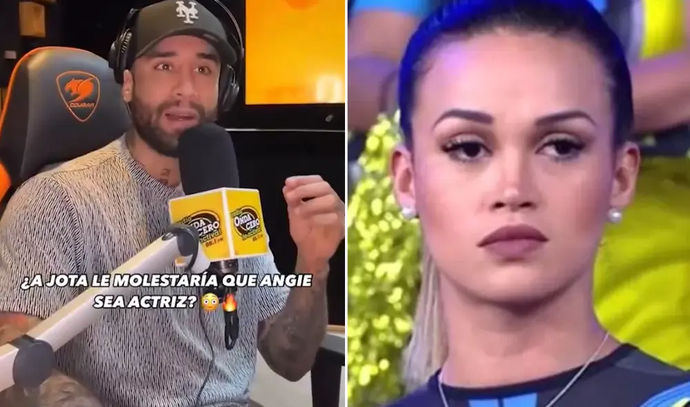 Jota Benz y Angie Arizaga son una de las parejas más estables de la farándula local. Foto: Composición LR/radio Onda Cero/Captura América TV