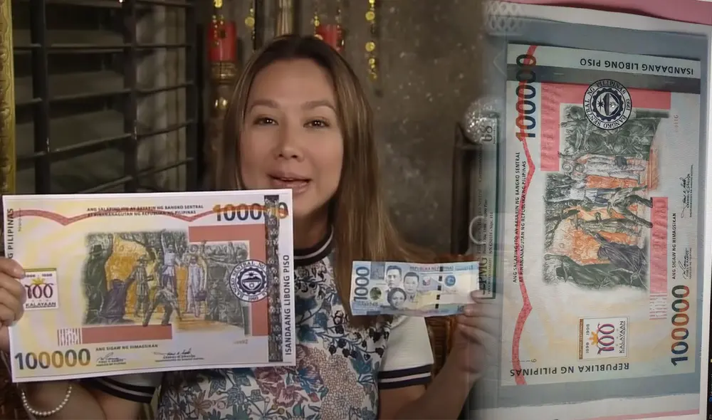 El billete conmemorativo de Filipinas es reconocido como el billete más grande del mundo en su momento y se ha convertido en una pieza de alta demanda. Foto: Captura El billete conmemorativo de Filipinas es reconocido como el billete más grande del mundo en su momento y se ha convertido en una pieza de alta demanda. Foto: Captura