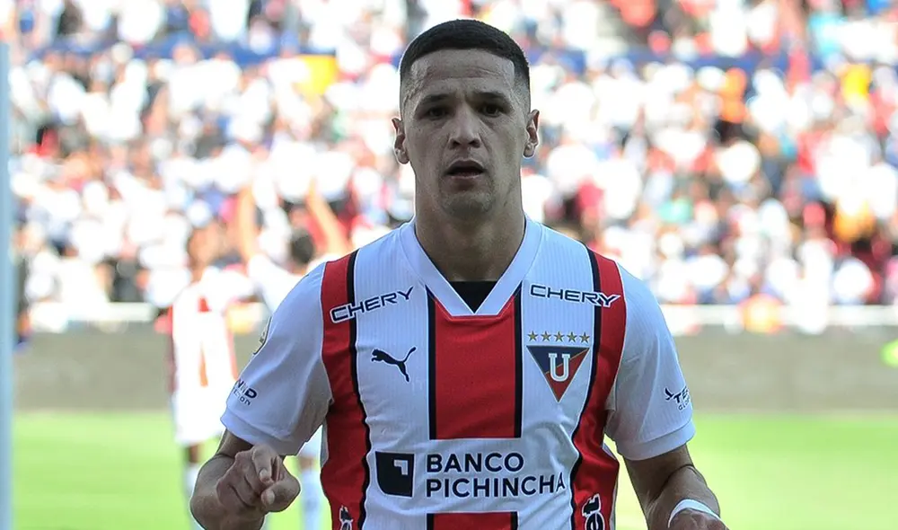 Álex Arce fue el encargado de iniciar con la remontada de LDU. Foto: X/LDU. Álex Arce fue el encargado de iniciar con la remontada de LDU. Foto: X/LDU.