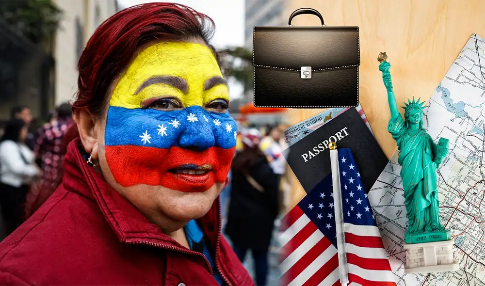 Con la residencia legal, los venezolanos en Estados Unidos podrán entrar y salir de USA con facilidad. Foto: composición LR/AFP/Freepik Con la residencia legal, los venezolanos en Estados Unidos podrán entrar y salir de USA con facilidad. Foto: composición LR/AFP/Freepik