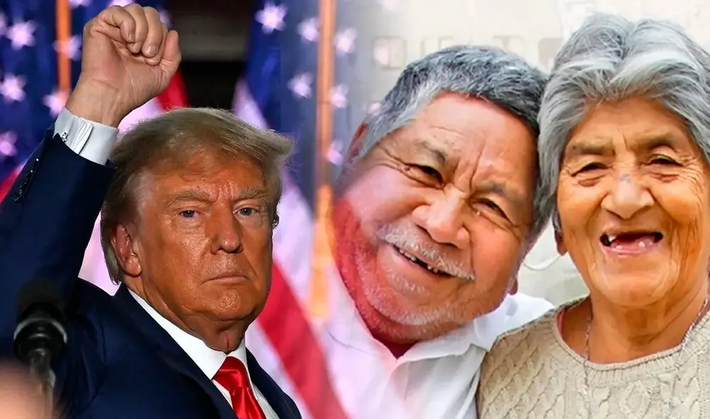 Trump defiende mantener la edad de jubilación actual, garantizando que no se aumente a 70 años. Foto: composición LR/AFP. Trump defiende mantener la edad de jubilación actual, garantizando que no se aumente a 70 años. Foto: composición LR/AFP.