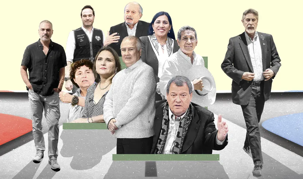 Diversos centristas se alistan, evalúan o postergan opciones electorales para el 2026. (Ilustración: Ricardio Cervera)