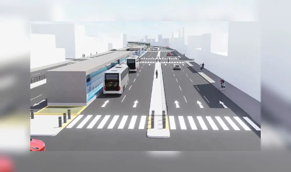 Imagen 3d. La nueva vía tendrá 4 estaciones, puentes y escaleras. Obra se iniciará en el 2025.